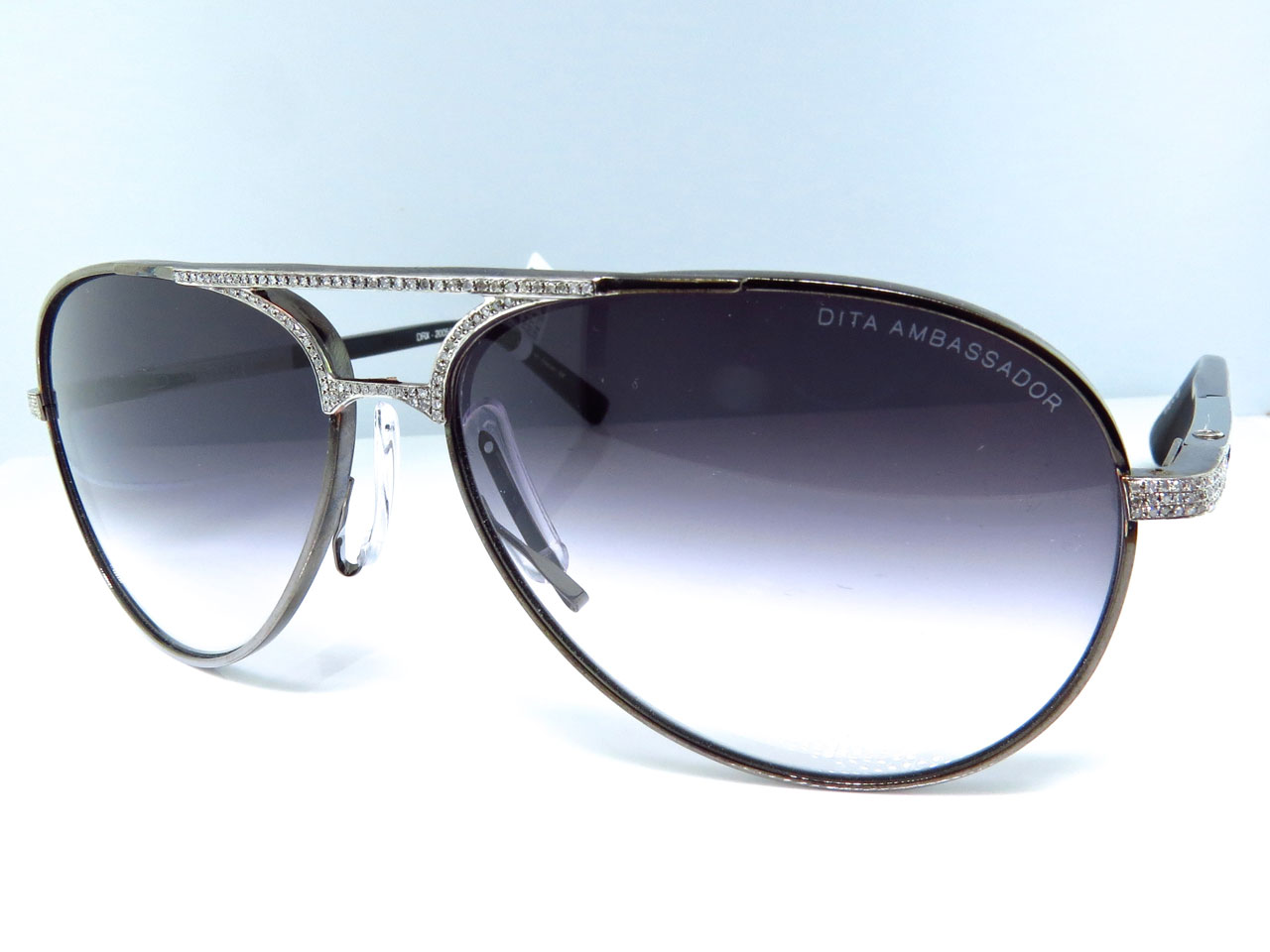 Dita Aviator Sunglasses Custom Set with Diamonds (1.85 Ct)