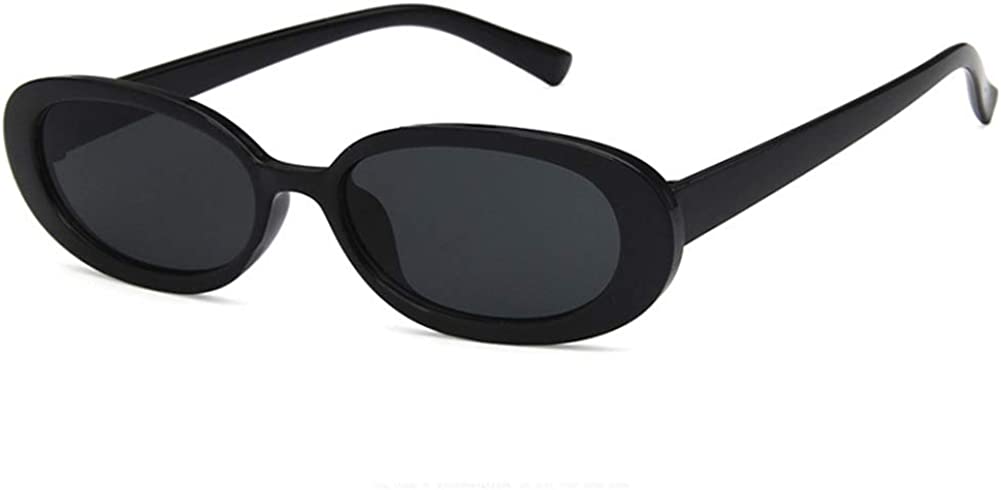 Sopaila Mini Vintage Retro Extra Narrow Oval Round Skinny Cat Eye Sun Glasses Clout Goggles